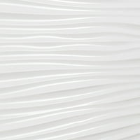 Инновера Дéкор 3Д ПВЦ стенни панели, дива Бяла, 18.5 24.3