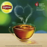 Черни чаени чаени торбички с декофеини от Липтън
