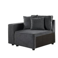 ACME мебелен диван, сива тъкан