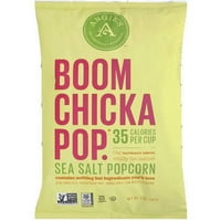 Бумът на Angie Chicka Pop Boom Sea Salt Popcorn, Oz