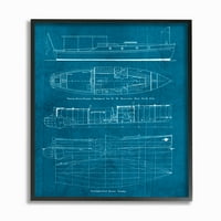 Колекцията за домашен декор на FUPELL Информационна лодка Булпрент в рамка Giclee Texturized Art, 1. 14