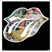 Rolling Stones - Плакат за стена на лого, 14.725 22.375