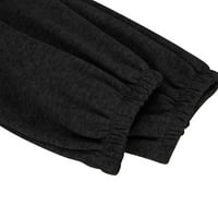 Oieyuz Jogger Pants for Women Sport DrawString Cinch Bottom Pants Trendy Printed Twing Sweatpants