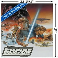 Star Wars: Empire Strikes Back - Cover Illustration Wall Poster, 22.375 34