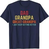 Подарък за ден на бащите от дървета от баба татко дядо голяма тениска на дядо