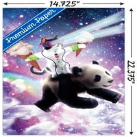 Джеймс Букър - Лазерен рейв космически котен стенен плакат, 14.725 22.375