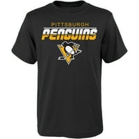 Тениска на младежки черни питсбъргски пингвини