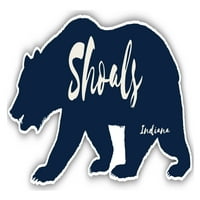 Shoals Indiana Suvenir Vinyl Decal Sticker Bear Design