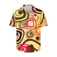 Тениски ризи за мъже Мъжки геометрична не-позиция печат на хавайска риза на лапие